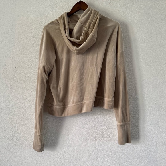 Aerie OFFLINE Velour Oversized Hoodie Lounge Cozy Soft Girl Medium - Picture 13 of 14